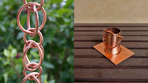 Copper Rain Chain and Installation kit