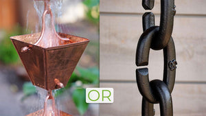 Cup or Link style rain chain