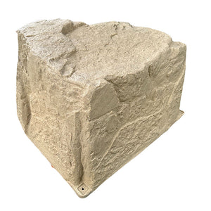 DekoRRa Faux Rock Model 124 in Sandstone with white background