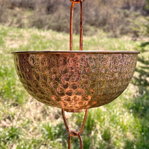 Singing Bowls™ Copper Rain Chain - Used 9 ft.