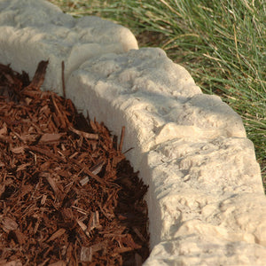 DekoRRa Sandstone Block Edging Kit corner in landscaping