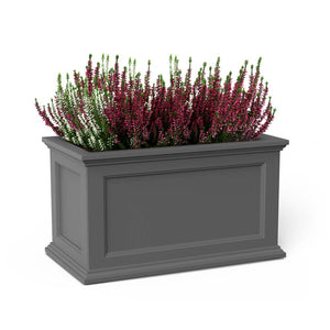 Fairfield 20in x 36in Rectangle Planter - Graphite Grey
