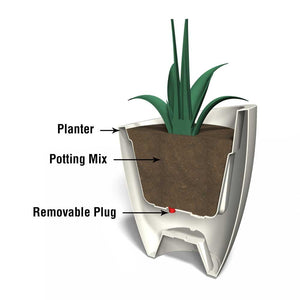 Modesto 30" Round Planter diagram