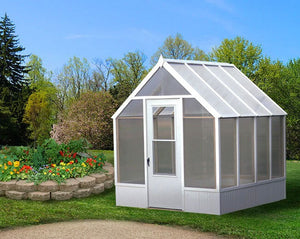 8 x 8 Amish Crafted Greenhouse in garden