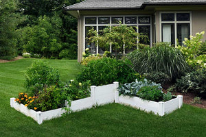 Classic Beneficial Garden Bed in backyard