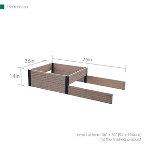 Terraced Double Bed Extension Dimensions