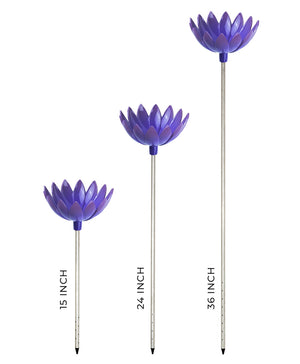 Violet Jazmine decorative root waterer lined up by variable lengths