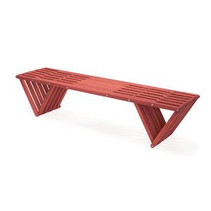 XQuare Wooden Bench X70 Copper Henna