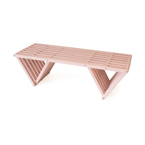XQuare Wooden Bench X90 Dusty Rose
