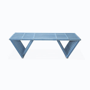 XQuare Wooden Bench X90 Sky Blue