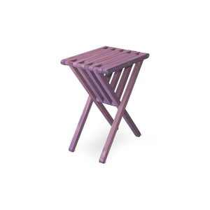 XQuare Wooden End Table X45 Purple Berry
