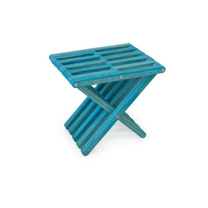 XQuare Wooden Stool X30 Gypsy Teal