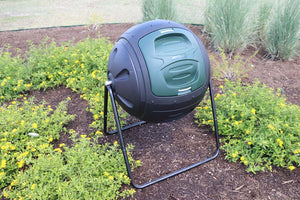 Ms.Tumbles® Compost Tumbler in garden