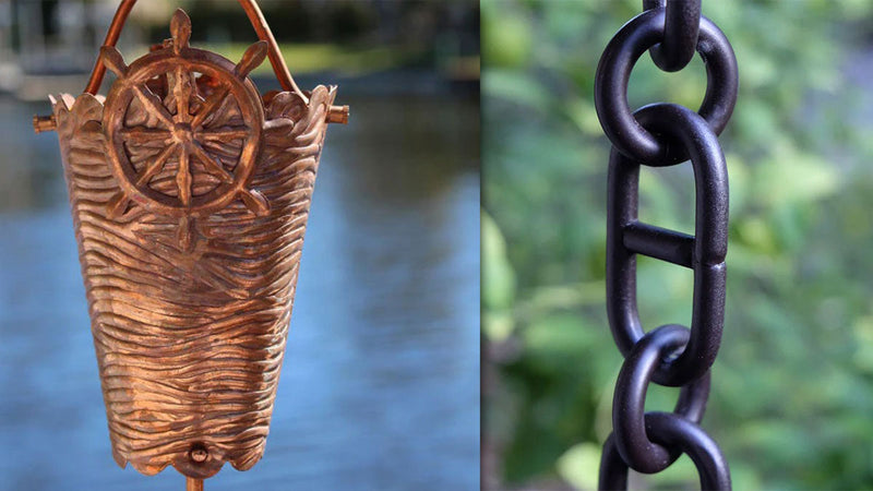 Examples On Home Chain Best Rain Chains for Coastal-Styled Homes | Rain Chain Help and Ideas!