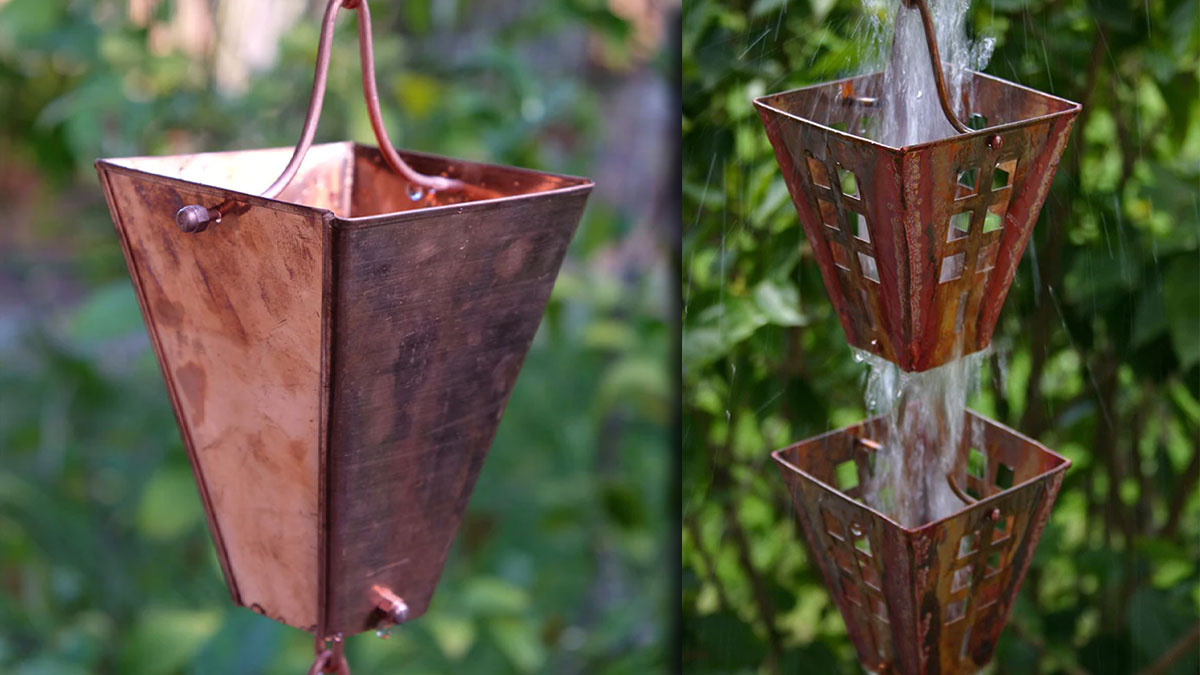 Examples On Home Chain Best Rain Chains for Craftsman Style Homes