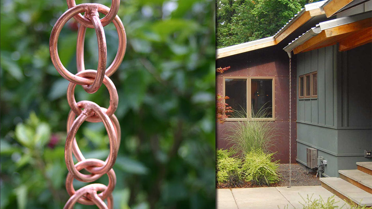 How to use rain chains in windy areas