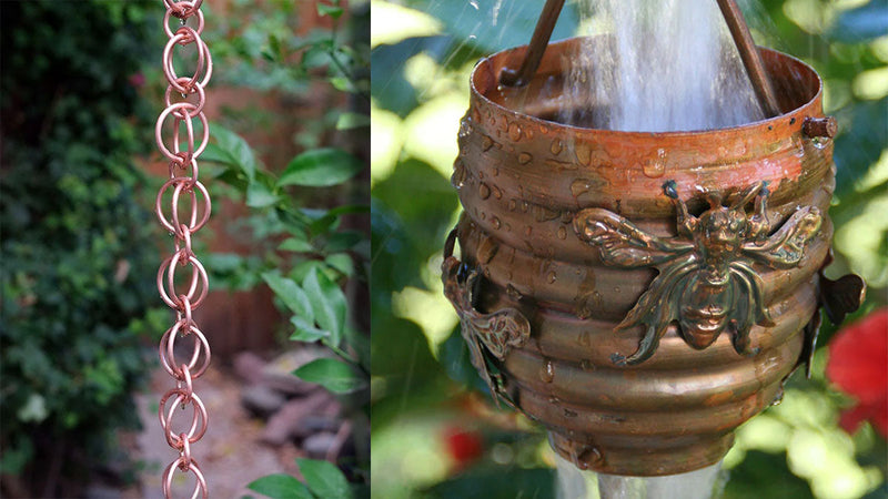 How to Remove Patina from Copper Rain Chain Products