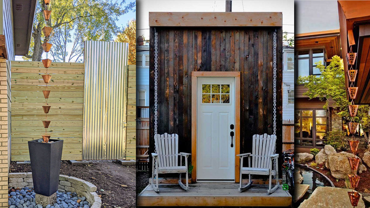 Where you should hang a rain chain on your home