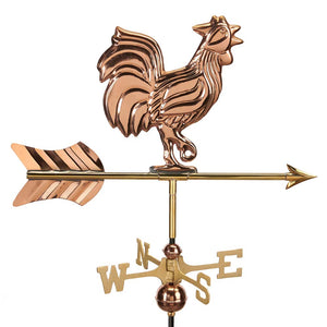 Rooster Cottage Weathervane with Roof Mount