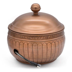 La Jolla Hose Pot with Lid - Copper Finish