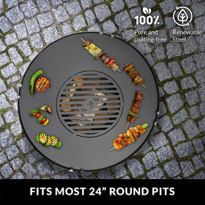 Cooking Grill Plate Accessory for Fire Pits and Paver Fire Pits