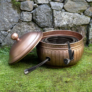 La Jolla Hose Pot with Lid - Copper Finish