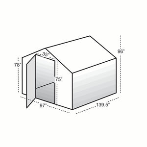 Solexx Garden Master Greenhouse dimensions