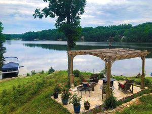 Pergola In A Box by lake