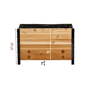 18" x 36" Planter Box - 24" Tall
