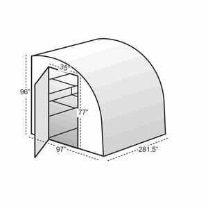 Solexx Harvester Greenhouse dimensions