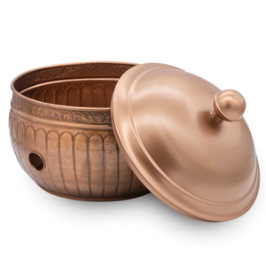 La Jolla Hose Pot with Lid - Copper Finish