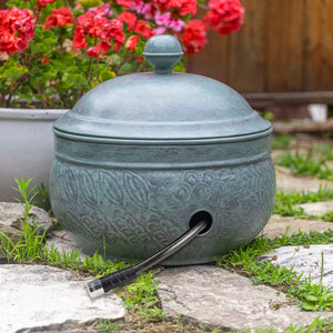 Key West Hose Pot with Blue Verde Finish