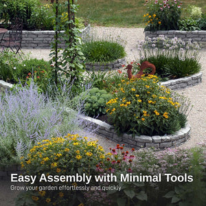 Rock Lock Raised Garden Bed - Curved Rock