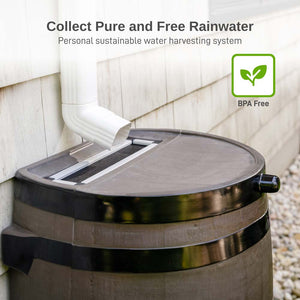 50 Gallon Dual Spigot Rain Barrel