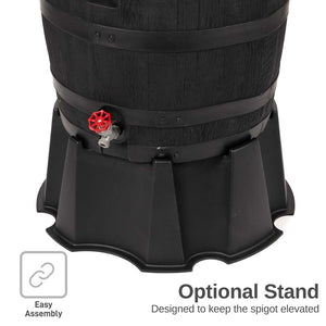 55 Gallon Premium Eco Flat Back Rain Barrel