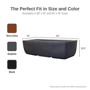 36" Rectangular Garden Planter