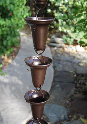 Flared Cups Rain Chain