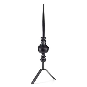 Modern Farmhouse 27" Victoria Aluminum Rooftop Finial with Roof Mount