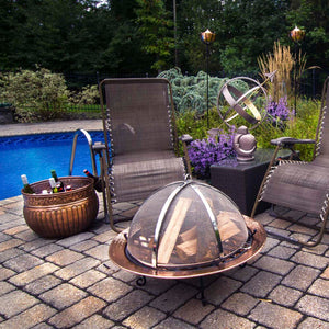 26" Medium Stainless Steel Spark Screen with Lifter