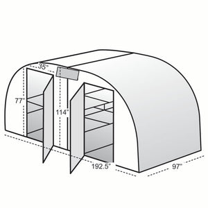 Solexx Conservatory Greenhouse dimensions