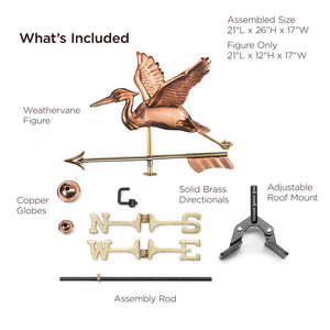 Blue Heron with Arrow Cottage Weathervane