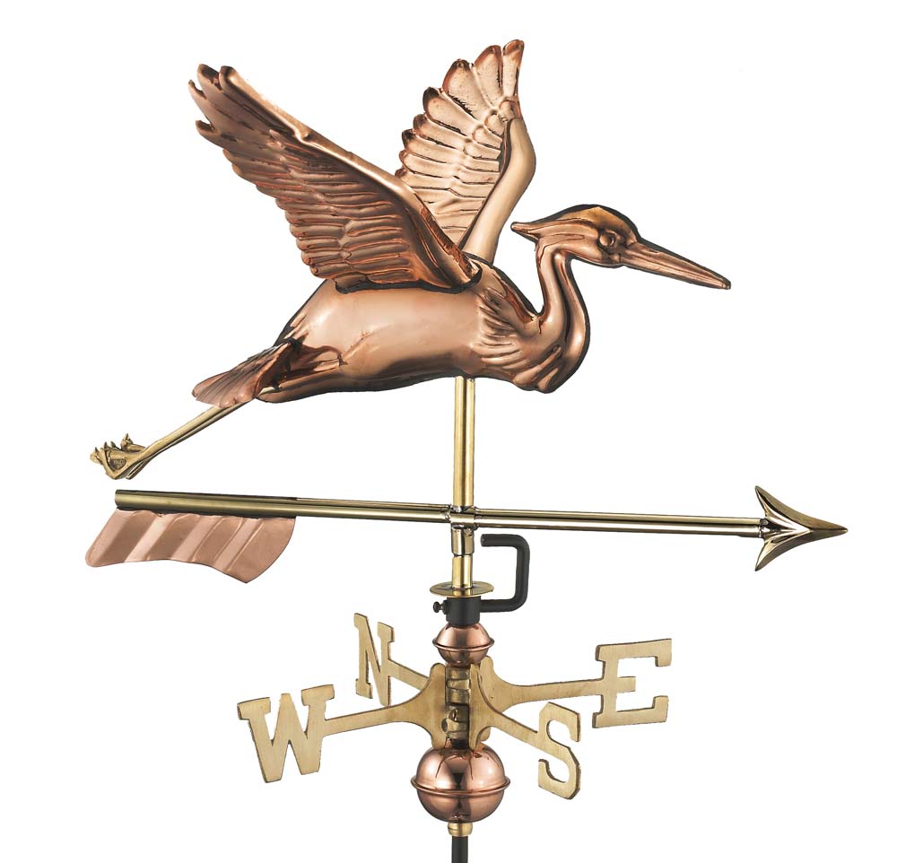 Blue Heron with Arrow Cottage Weathervane