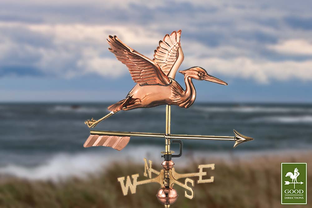 Blue Heron with Arrow Cottage Weathervane
