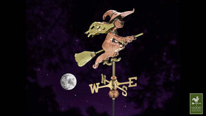 Witch Garden Weathervane - Pure Copper w/Garden Pole