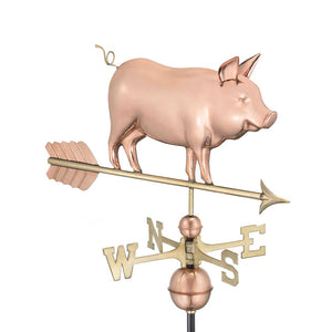 Country Pig Weathervane - Pure Copper