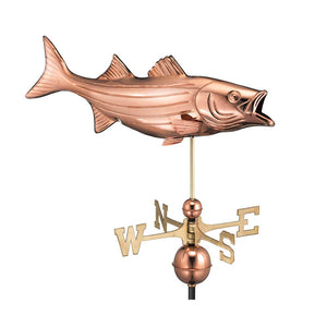 Bass Weathervane - Pure Copper