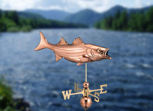 Bass Weathervane - Pure Copper