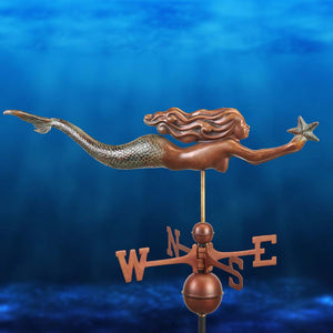 Mermaid with Starfish Weathervane