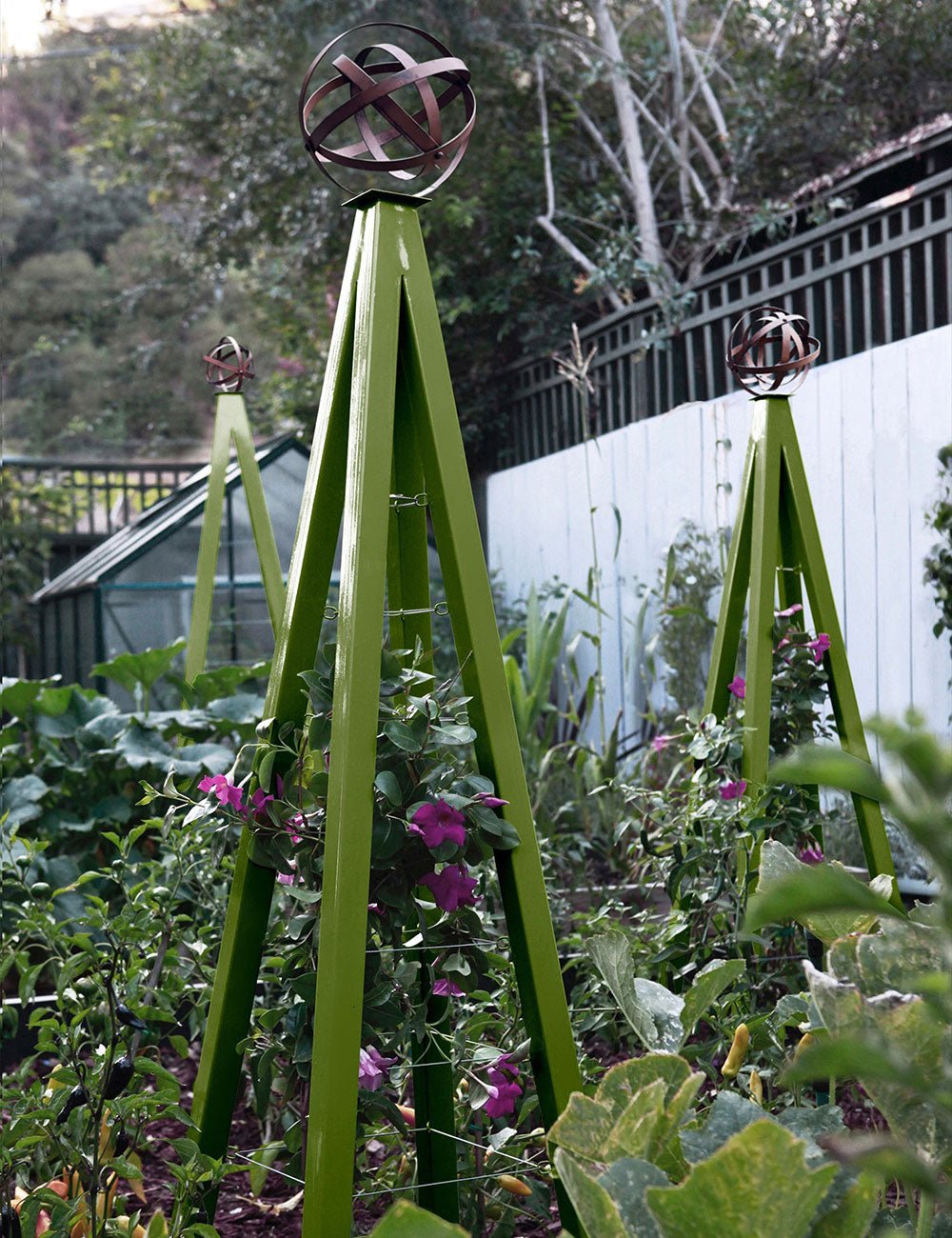 planter obelisk trellis Akoris Garden Obelisk Large