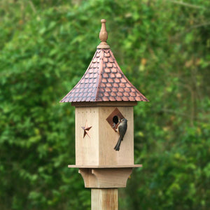 Villa Bird House - Copper Shingled Roof